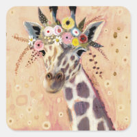 Klimt Giraffe | Adornadas En Flores