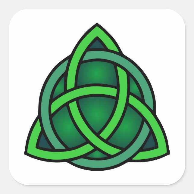 Pegatina Cuadrada knot ireland antiguo símbolo de irlanda gentil pag (Anverso)
