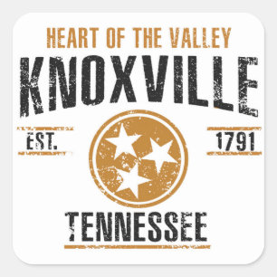 Pegatina Cuadrada Knoxville