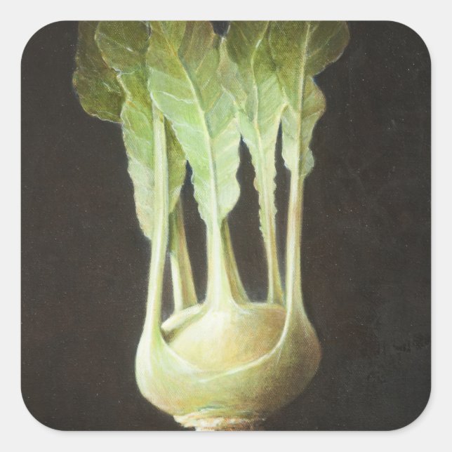 Pegatina Cuadrada Kohl Rabi 2012 (Anverso)
