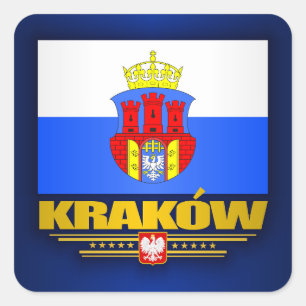 Pegatina Cuadrada Krakow