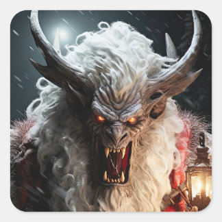 Pegatina Cuadrada Krampus