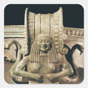 Pegatina Cuadrada Krater, detalle de la manija