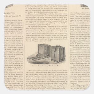 Pegatina Cuadrada Kurtz, fotografías