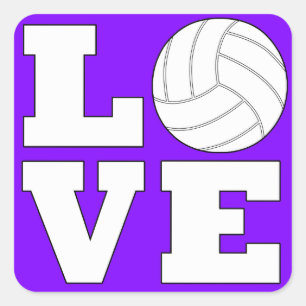 Pegatina Cuadrada L 🏐 VE Voleibol Pegatinas de la Plaza de Amor