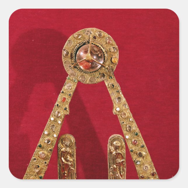 Pegatina Cuadrada La A de Charlemagne (Anverso)