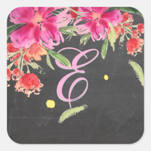 Pegatina Cuadrada La acuarela de PixDezine puede ser color de adorno