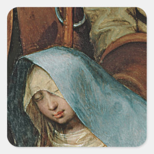 Pegatina Cuadrada La Adoración de los Reyes, 1564 2