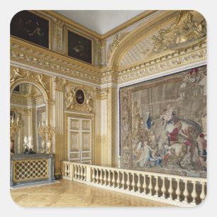 Pegatina Cuadrada La alcoba de Louis XIV