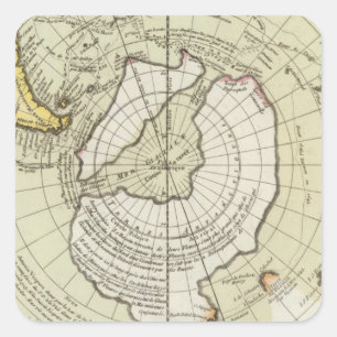 Pegatina Cuadrada La Antártida 4