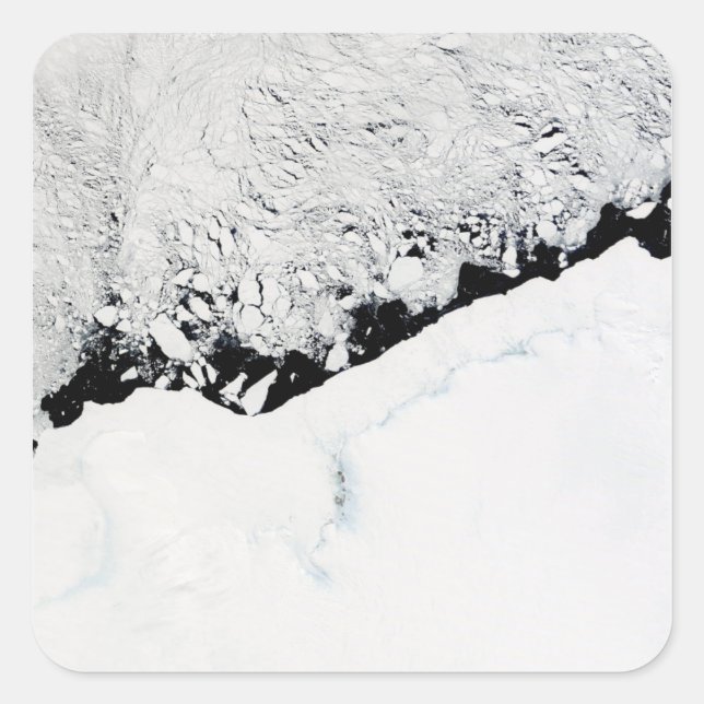 Pegatina Cuadrada La Antártida Oriental: ½ la Costa del Príncipe Ola (Anverso)