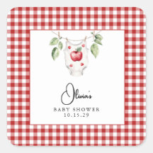 La Apple de nuestro Baby Shower visual