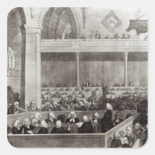 Pegatina Cuadrada La Asamblea General del Kirk de Escocia