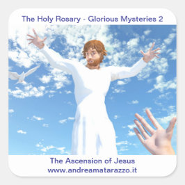 Pegatina Cuadrada La Ascensión de Jesús