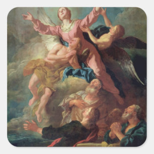 Pegatina Cuadrada La asunción de la Virgen