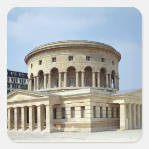 Pegatina Cuadrada La Barriere de La Villette, 1784-87