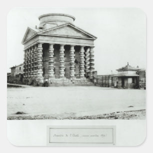 Pegatina Cuadrada La Barriere de l'Etoile, París, 1858-78