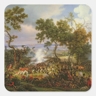 Pegatina Cuadrada La batalla de Chiclana, el 5 de marzo de 1811,