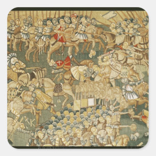 Pegatina Cuadrada La batalla de Jarnac