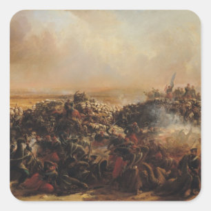Pegatina Cuadrada La batalla de Sebastopol