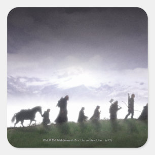 Pegatina Cuadrada La beca del anillo