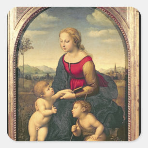 Pegatina Cuadrada La Belle Jardiniere, 1507