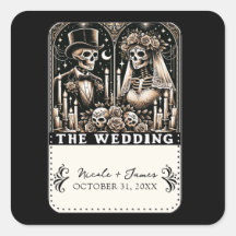 LA BODAS Esqueletos de Tarot Novia y Novio