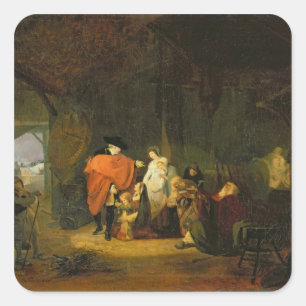 Pegatina Cuadrada La bondad de Luis XVI