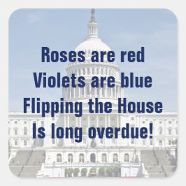 Pegatina Cuadrada La caída de la Cámara de Representantes