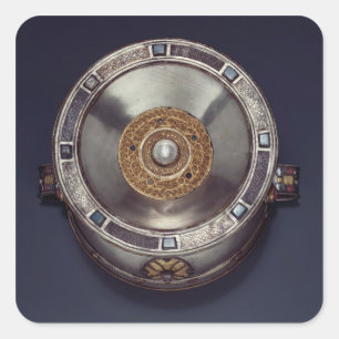 Pegatina Cuadrada La cáliz de Ardagh, Reerasta, quintilla del