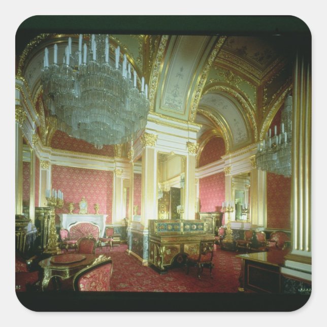 Pegatina Cuadrada La Cámara de Oro de los Tsaritsa (Anverso)