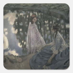 Pegatina Cuadrada La charca, 1902