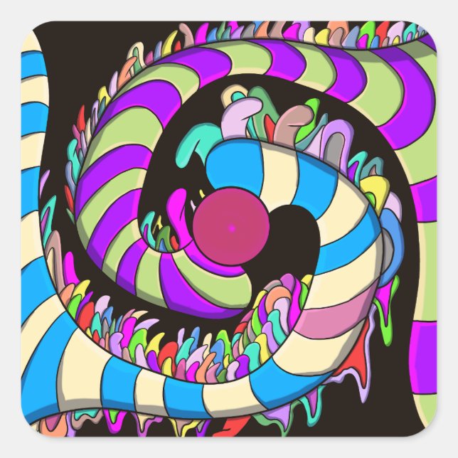 Pegatina Cuadrada La citación (Anverso)