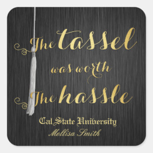 Pegatina Cuadrada La clase de 2014 valía la pena.