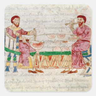 Pegatina Cuadrada La comida, de 'De Universo'