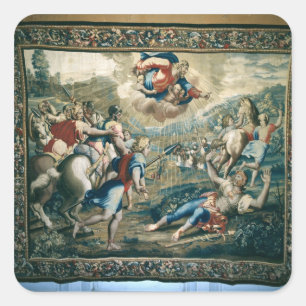 Pegatina Cuadrada La conversión de San Pablo