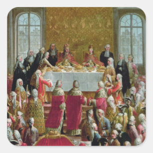 Pegatina Cuadrada La coronación