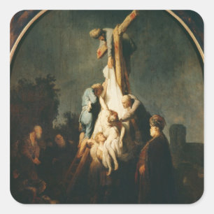 Pegatina Cuadrada La deposición, 1632-33