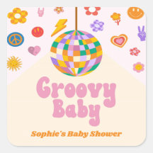 La discoteca Groovy Retro 70's Disco Ball Baby Sho