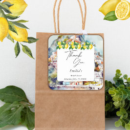 Pegatina Cuadrada La Dolce Vita Verano Despedida de Soltera Italiana