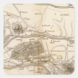 Pegatina Cuadrada La el Sena