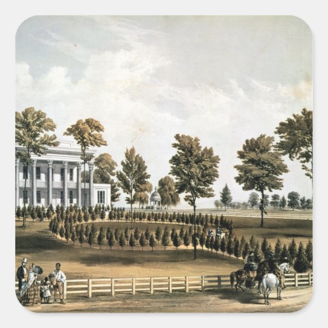 Pegatina Cuadrada La ermita (Anverso)