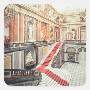 Pegatina Cuadrada La escalera del estado