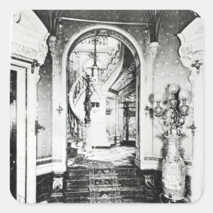 Pegatina Cuadrada La escalera Vestibule y Onyx
