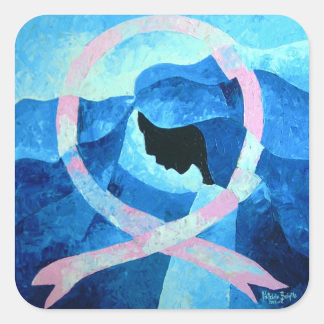 Pegatina Cuadrada La esperanza está aquí 2012 (Anverso)