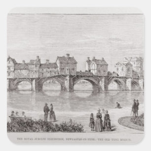 Pegatina Cuadrada La exposición real del jubileo,