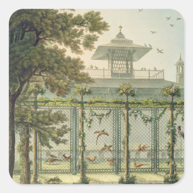 Pegatina Cuadrada La faena, grabada por Joseph Constantine Sta (Anverso)