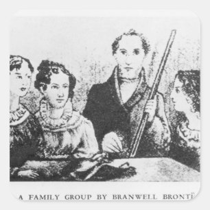 Pegatina Cuadrada La familia de Bronte