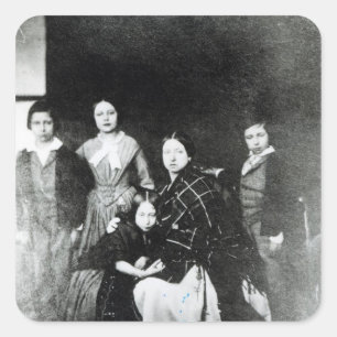 Pegatina Cuadrada La familia real