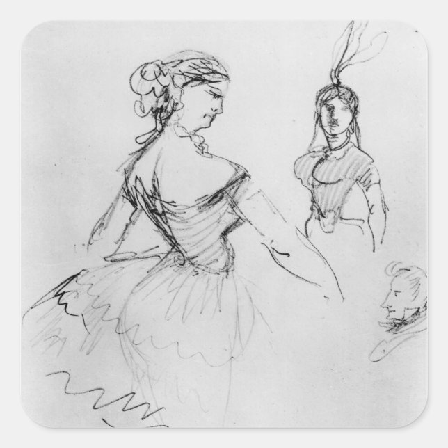 Pegatina Cuadrada La Fanfarlo (Anverso)